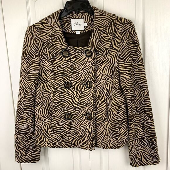 Chaus Zebra Print Jacket - Picture 1 of 3